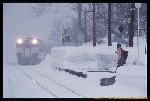 会津中川駅にて